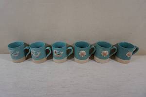 lot 166 image: Cape Shore Mermaid at Heart and Scallop Sandy Coffee and Tea Mugs