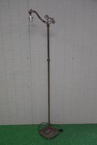 lot 198 image: Antique Bridge Lamp with Cast Iron Base