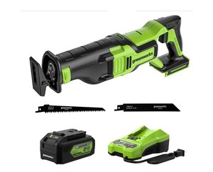 NEW Greenworks 24V Brushless Reciprocating Saw Kit