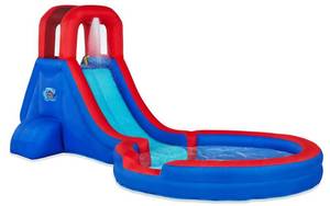 NEW Sunny & Fun Inflatable Single Ring Water Slide Park