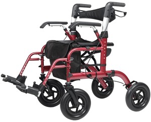NEW Elenker All-Terrain 2 in 1 Rollator Walker and Transport Chair