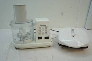 lot 18 image: Foreman grill and Hamilton Beach food processor