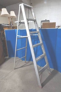 lot 94 image: 6 ft aluminum ladder