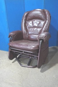 lot 97 image: recliningrocking chair