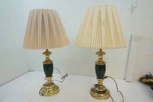 lot 136 image: matching table lamps