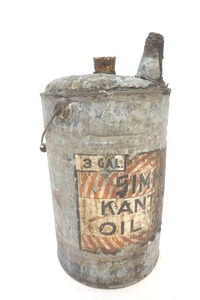 lot 160 image: vintage Simmons Hardware Co. Kant Leak No. 90 , 3 gallon galvanized steel oil can