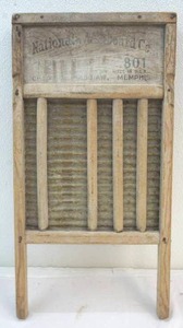 lot 227 image: vintage National Washboard No. 801 brass washboard
