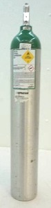 lot 236 image: medical grade aluminum oxygen tank