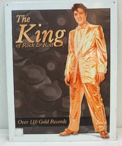 lot 239 image: Elvis metal wall art