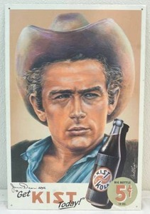 lot 240 image: James Dean metal wall art