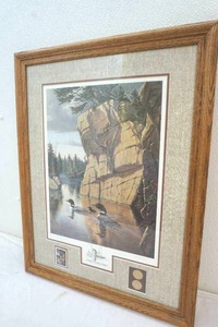 lot 253 image: framed Derk print Where Freedom Reigns
