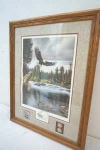 lot 254 image: framed Derk print Where Freedom Reigns