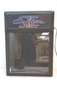 lot 262 image: Michelob Golden Light light up menu board