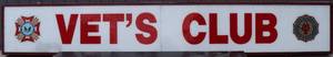 Vets Club Lighted Sign
