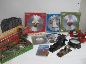 lot 70 image: Lot of Assorted Tools - New Saw Blades Planes Vise etc