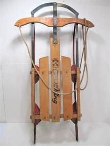 lot 45 image: Vintage COAST KING Snow Sled