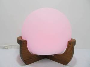 lot 114 image: Mid Century Style 2-Color Round Orb Lamp