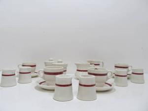 lot 126 image: Lot of Old Vintage Hotel China from The Blackhawk Hotel