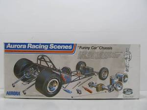 lot 136 image: New in Box Aurora Racing Scenes Model Kit