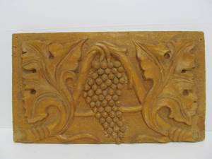lot 185 image: Vintage Relief Carved Signed Architectural Panel - Chris Effrem 