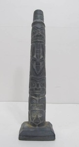 lot 188 image: Carved Stone Vintage Native American Totem