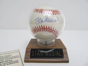 lot 200 image: Authentic STAN MUSIAL Autographed Baseball