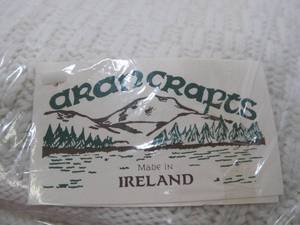 lot 205 image: Brand New ARAN CRAFTS Woven Wool Blanket - Made in Ireland
