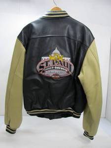 lot 216 image: Unused HARLEY-DAVIDSON Leather Motorcycle Jacket - Signed by Willie G & Bill Davidson