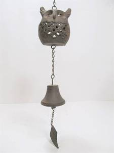 lot 261 image: Cast Iron Hanging Owl Bell
