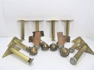 lot 263 image: 3 Sets of Mid Century DeskTable Legs