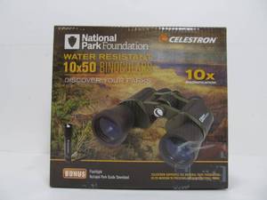 lot 278 image: Brand New Pair of CELESTRON 10 x 50 Water Resistant Binoculars