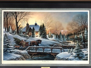 lot 305 image: Framed Signed TERRY REDLIN Print - Heading Home