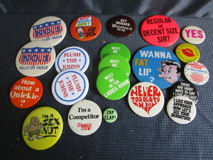 Racy  Funny Buttons
