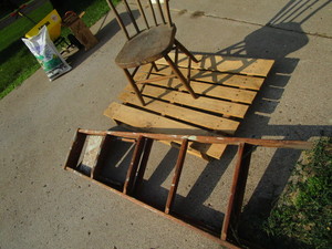 Wooden DIY Pallet, Chair, Ladder