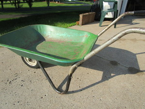 Vintage Metal Wheelbarrow