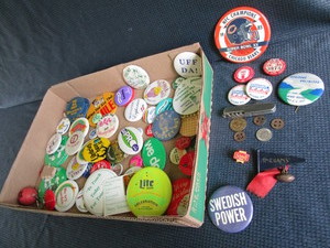 Pins, Tokens, Buttons
