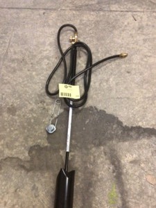 lot 100 image: Flame King YSNPQ-5000T Propane Torch Kit Heavy Duty Weed Burner, Black Customer return see pictures