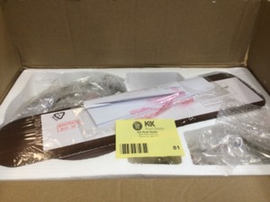 lot 81 image: Unbranded Hugger 52 in. LED Indoor Brushed Nickel Ceiling Fan with Light Kit customer return see pictures