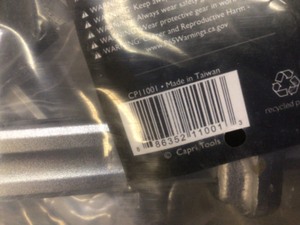 lot 73 image: Capri Tools 12 in. All Steel Bar Clamp with Foldable Ergonomic Handle and 5-12 in. Throat Depth (2 units) customer return see pictures