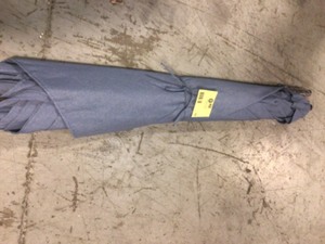 lot 63 image: Hampton Bay 9 ft. Aluminum Market Patio Umbrella in Washed Denim
