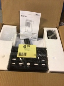lot 52 image: 215 CFM 3-Speed Portable Evaporative Cooler Air Cooler Fan Filter Humidify Anion For 400 Sq.Ft. with Remote Control by Costway  Customer Returns See Pictures