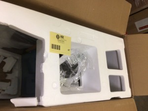 lot 47 image: AKDY 30 in. 217 CFM Convertible Wall Mount Range Hood in Stainless Steel w Tempered Glass,Black Touch Panel, Carbon Filters Customer Returns See Pictures