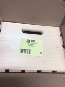 lot 46 image: Crates & Pallet Crates and Pallet 27 in. x 12.5 in. x 9.5 in. X-Large Wood Crate Storage Tote Natural Pine Customer Returns See Pictures 