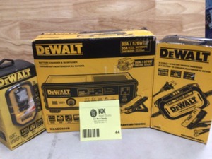 lot 44 image: Lot of dewalt battery chargers and maintainers open box Customer Returns See Pictures