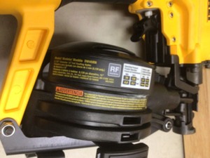 lot 41 image: DEWALT Pneumatic 15° Coil Roofing Nailer Customer Returns See Pictures