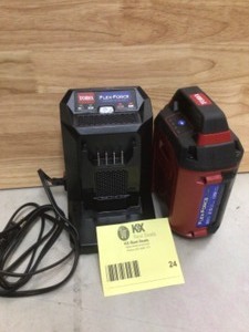 lot 24 image: Toro Flex-Force Power System 60-Volt Max 2.5 Ah Lithium-Ion L135 Battery Customer Returns See Pictures