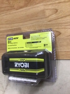 lot 19 image: RYOBI 40V Lithium-Ion 6.0 Ah High Capacity Battery Customer Returns See Pictures