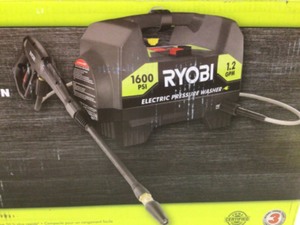 lot 17 image: Ryobi 1,600-PSI 1.2-GPM Electric Pressure Washer (Model RY141612) Customer Returns See Pictures