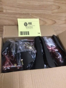 lot 14 image: Husky 4 in. Caster Kit for Regular Duty Welded Steel Garage Base Cabinets Customer Returns See Pictures