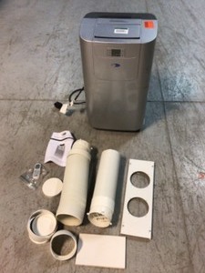 lot 115 image: Whynter Elite 12,000 BTU Dual Hose Digital Portable Air Conditioner with Dehumidifier Customer Returns